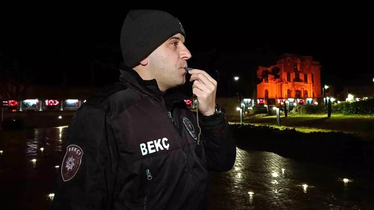 Edirne’de Gece Kartalları Güvenliği Sağlıyor