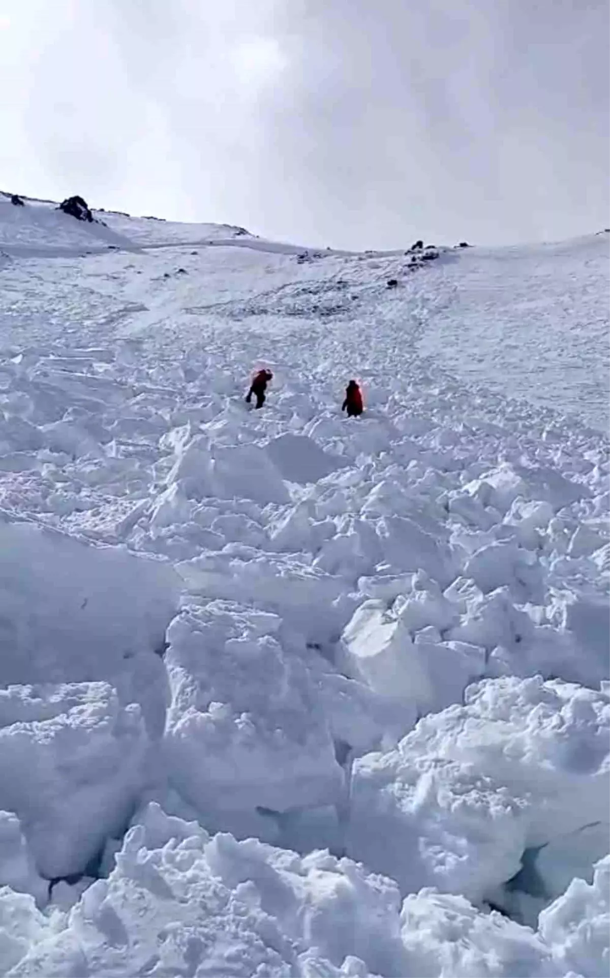 Erciyes’te Çığ Anı: Kayakçı Kurtuldu